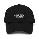 Build Data Centers embroidery on a Black Otto Cap 18-772