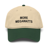 More Megawatts embroidery on a Dark Green and Khaki Otto Cap 18-772